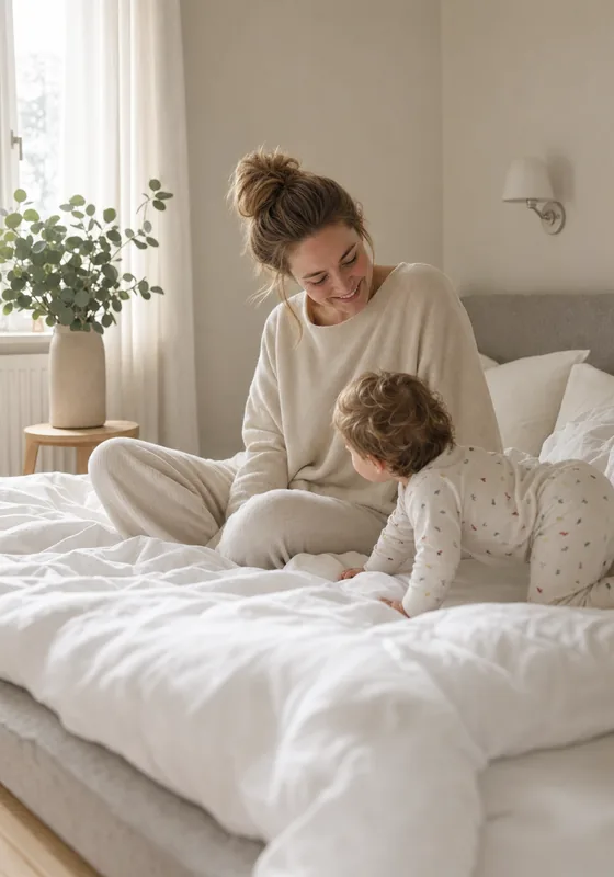 Szerokie łóżko rodzinne FamBed w domu klienta